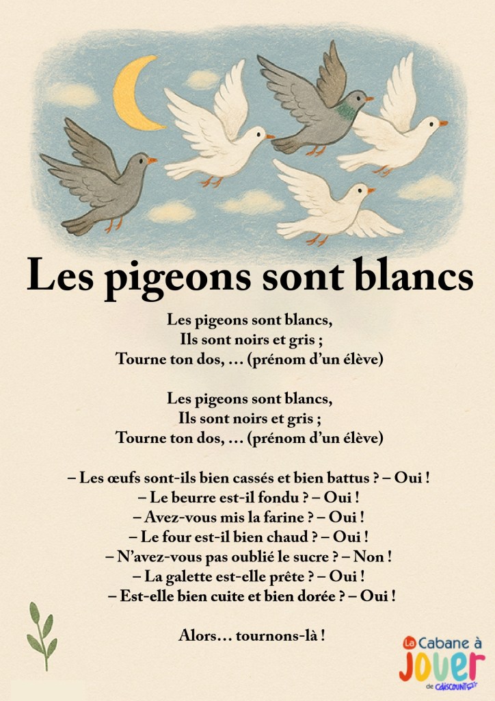 Les pigeons sont blancs