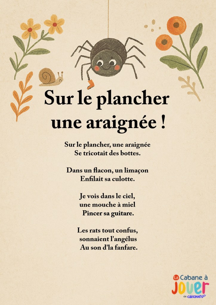 Une araignée sur le plancher