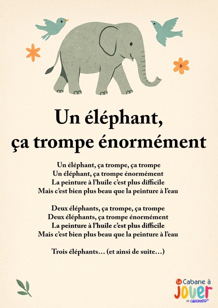 Un éléphant, ça trompe énormément