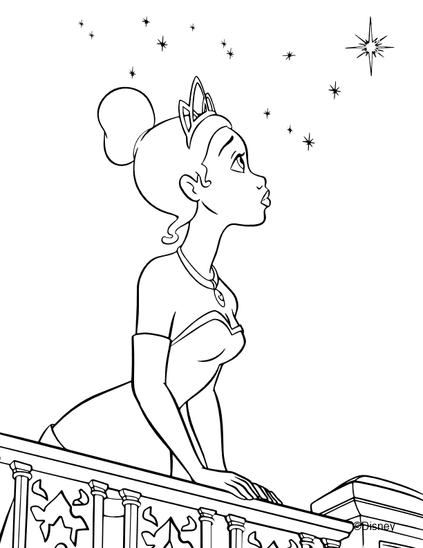 Coloriage Tiana disney