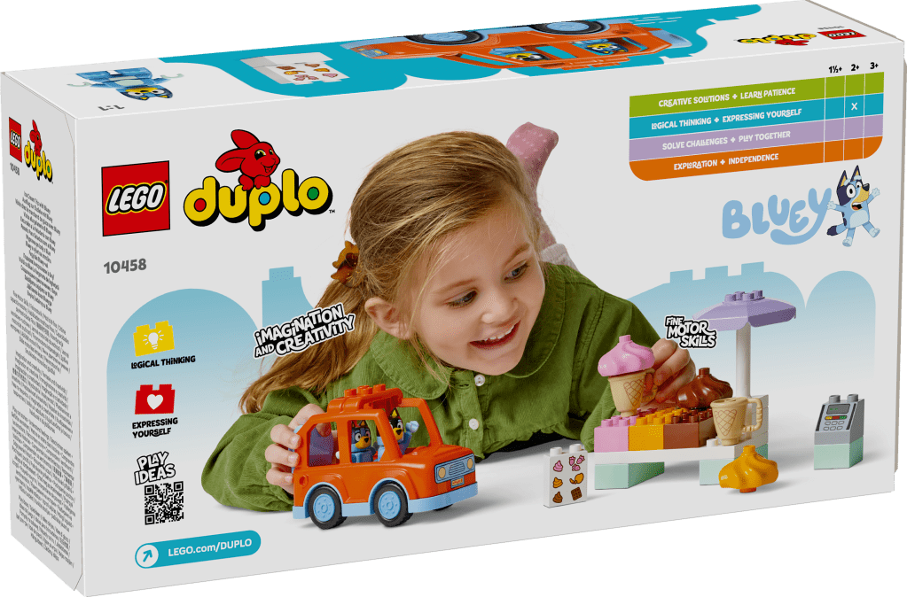 boîte LEGO DUPLO 10458 Visite chez le marchand de glace avec Bluey