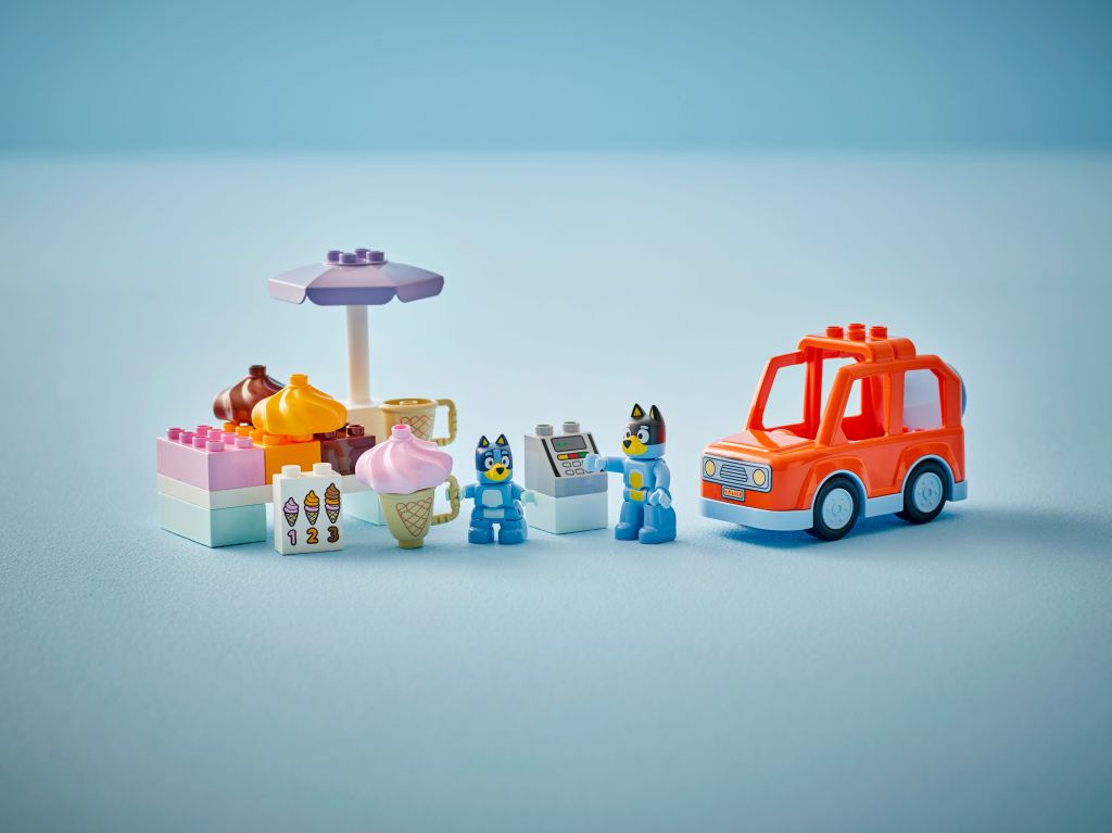 personnages LEGO DUPLO 10458 Visite chez le marchand de glace avec Bluey