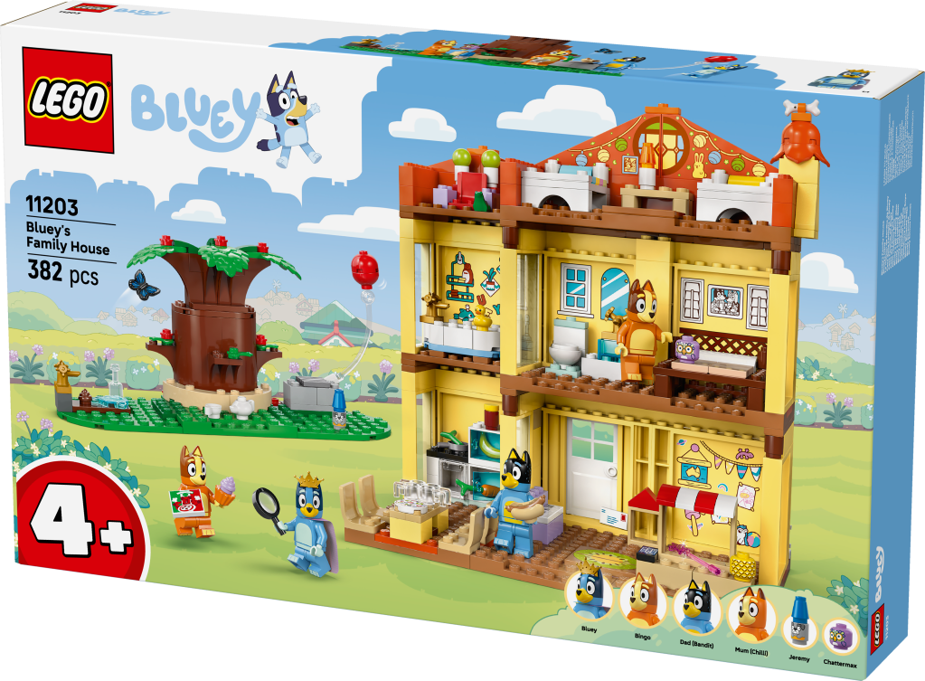 boîte LEGO Bluey 11203 La maison de famille de Bluey