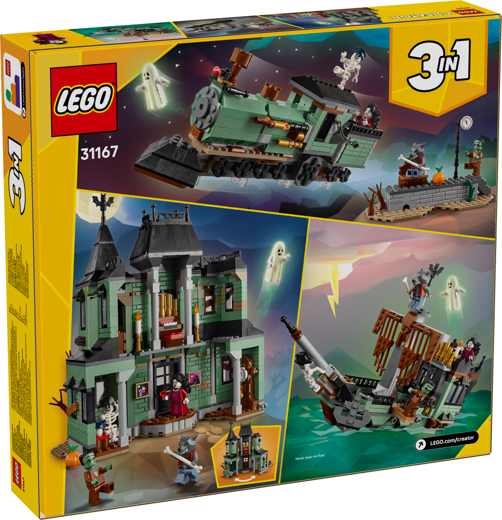 boîte LEGO Creator 3-en-1 31167 : Le Manoir Hanté