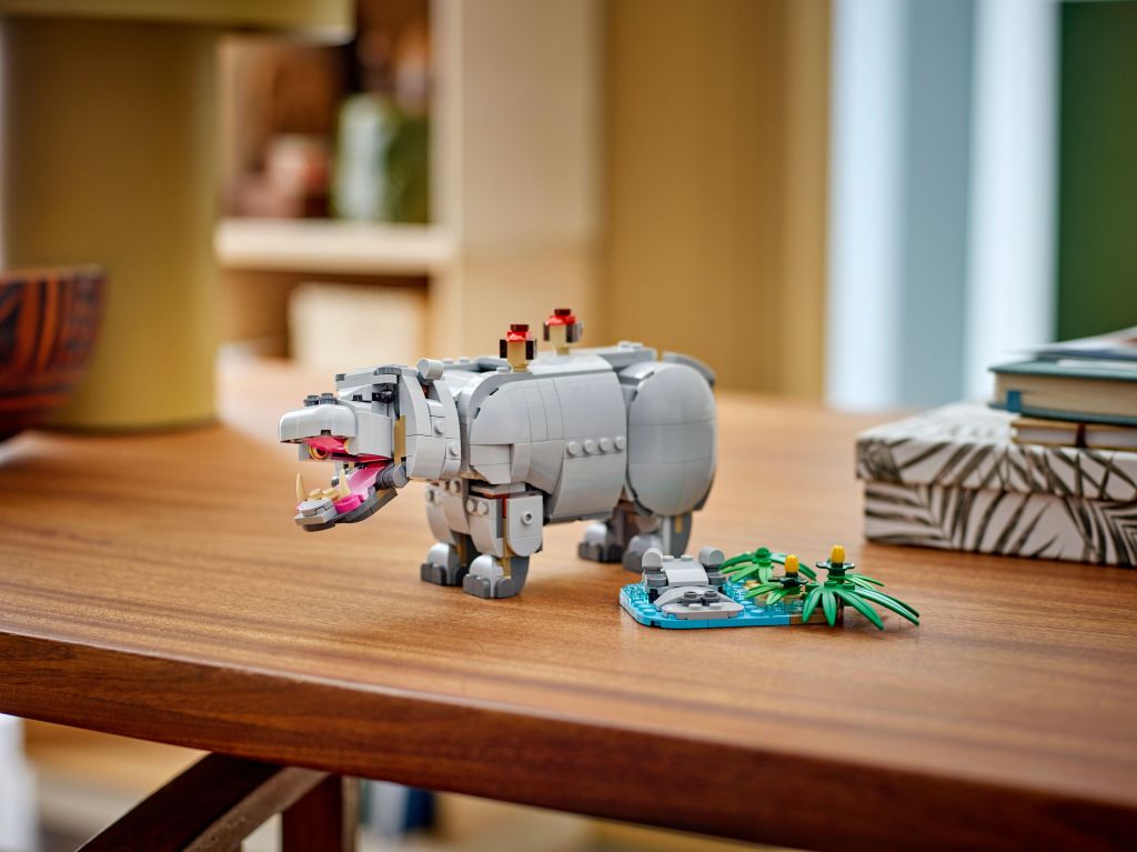 détails LEGO Creator 3-en-1 31171 : Animaux Sauvages – Le Rhinocéros Majestueux et les Oiseaux