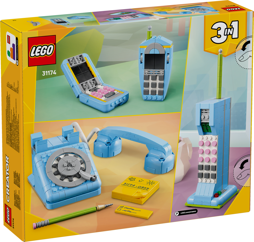 boîte LEGO Creator 3-en-1 31174 : Le Téléphone Rétro