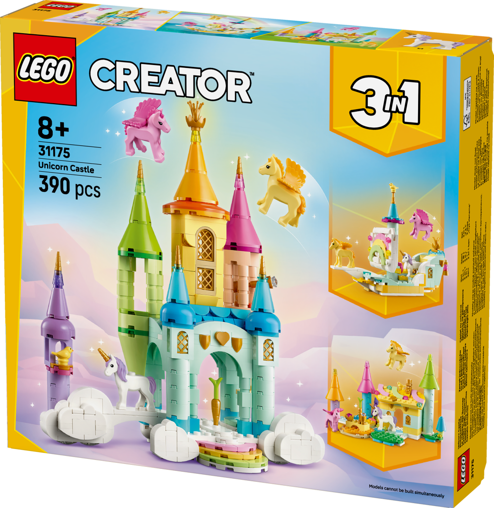 boîte LEGO Creator 3-en-1 31175 : Le Château des Licornes