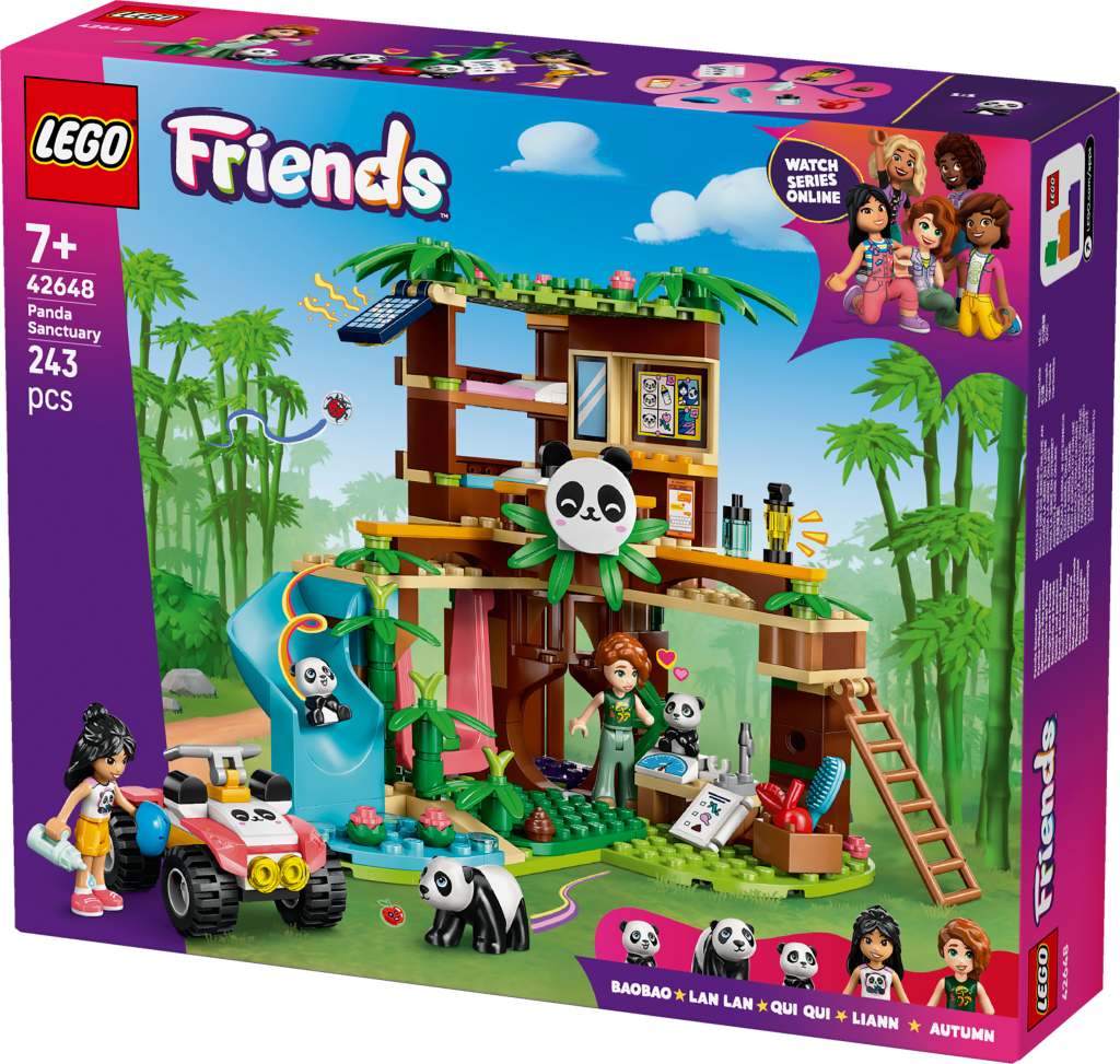 boîte LEGO Friends 42648 : Le sanctuaire des pandas
