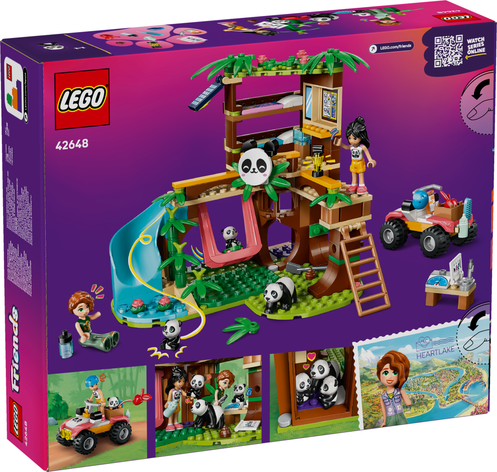 boîte LEGO Friends 42648 : Le sanctuaire des pandas