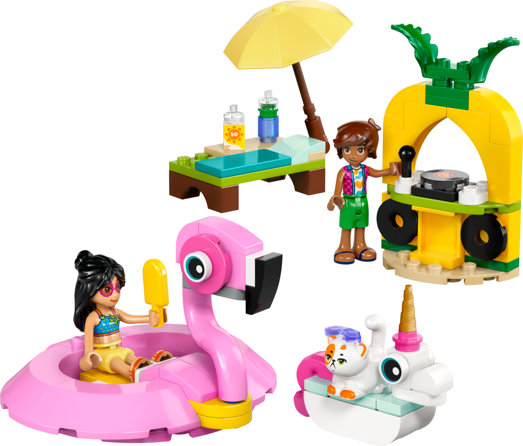 LEGO Friends 42658 : Fête dans la piscine avec les bouées licorne et flamant rose