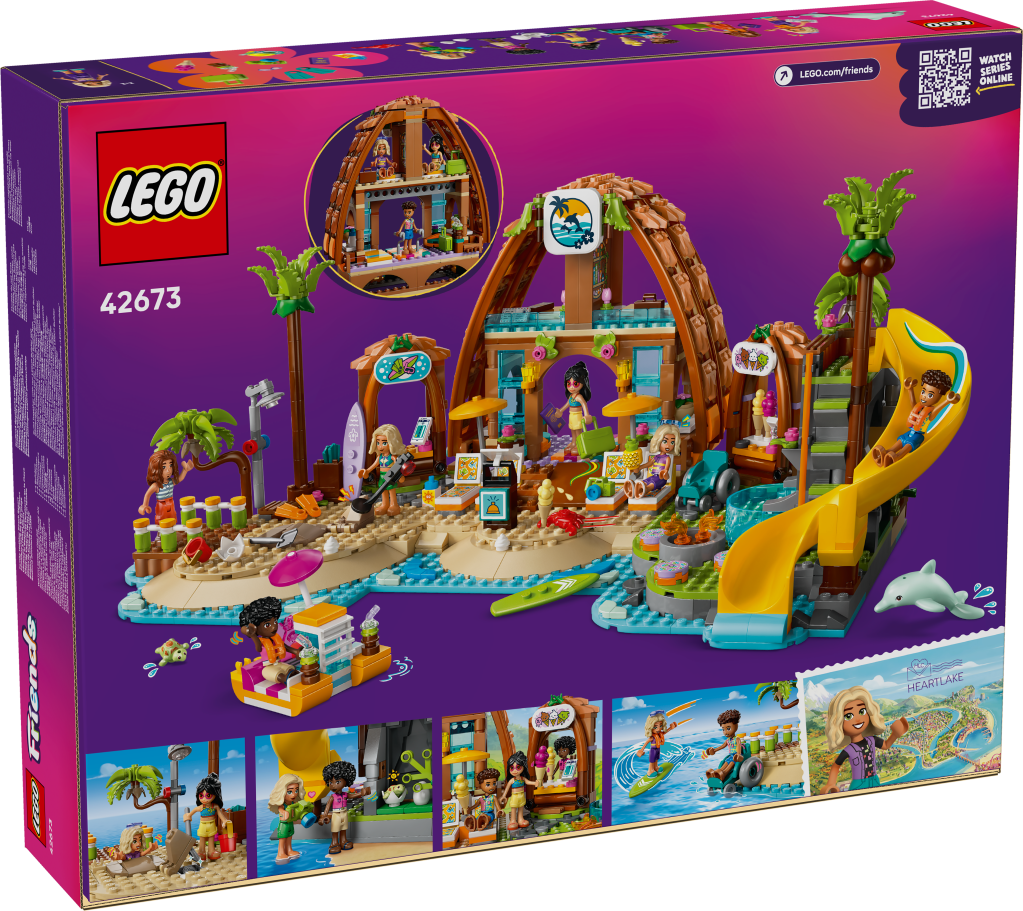 boîte LEGO Friends 42673 : Vacances à l’hôtel de la plage