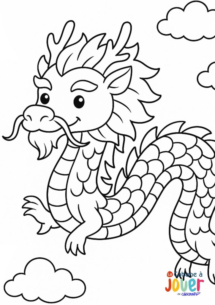 coloriage dragon