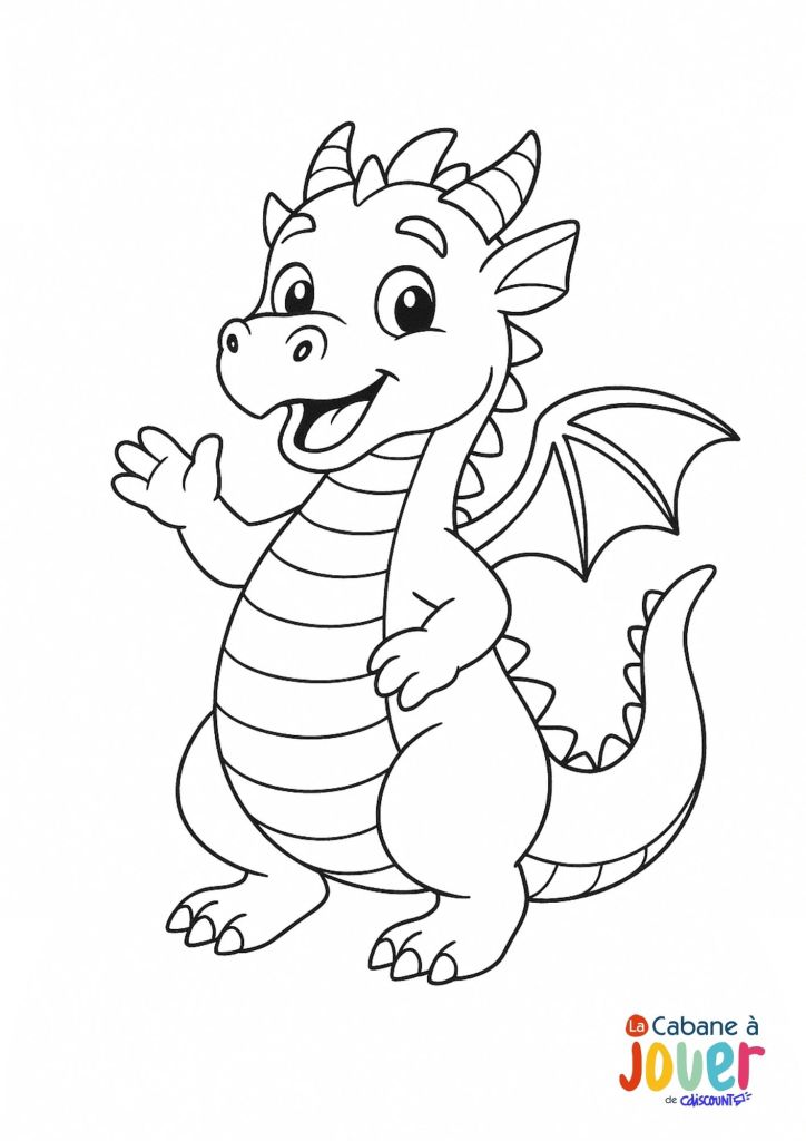 coloriage dragon