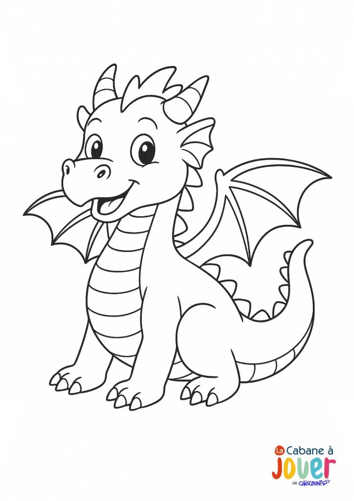 coloriage dragon