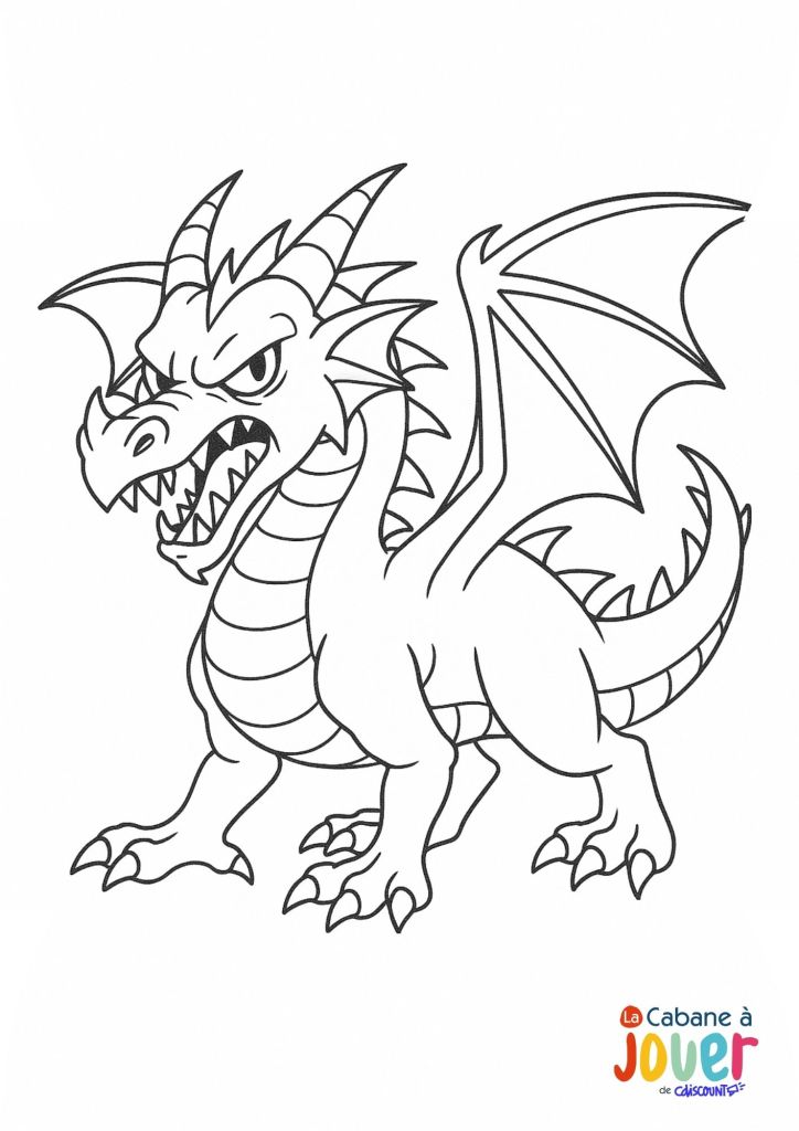 coloriage dragon
