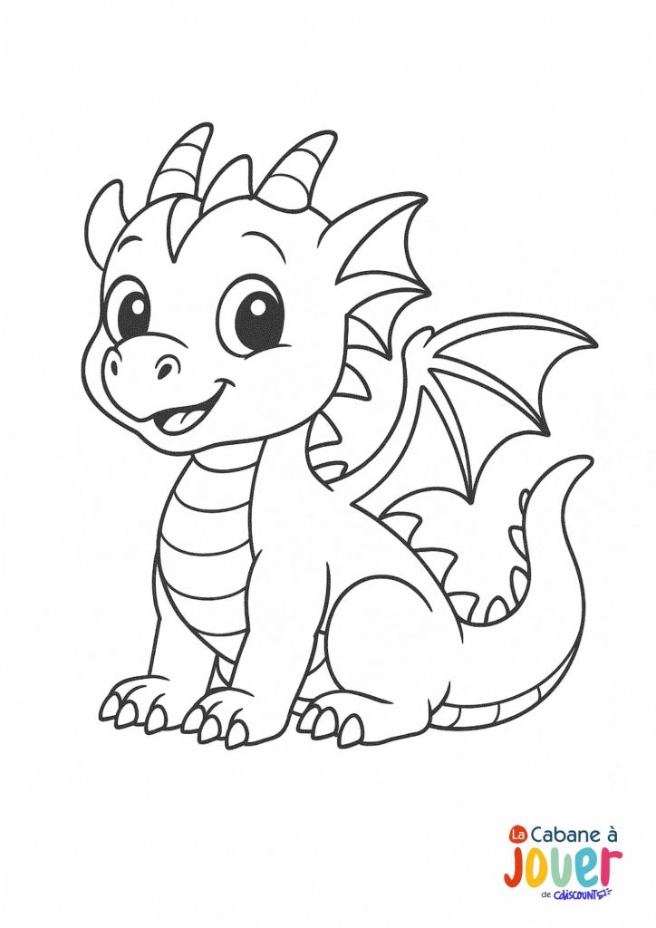 coloriage dragon