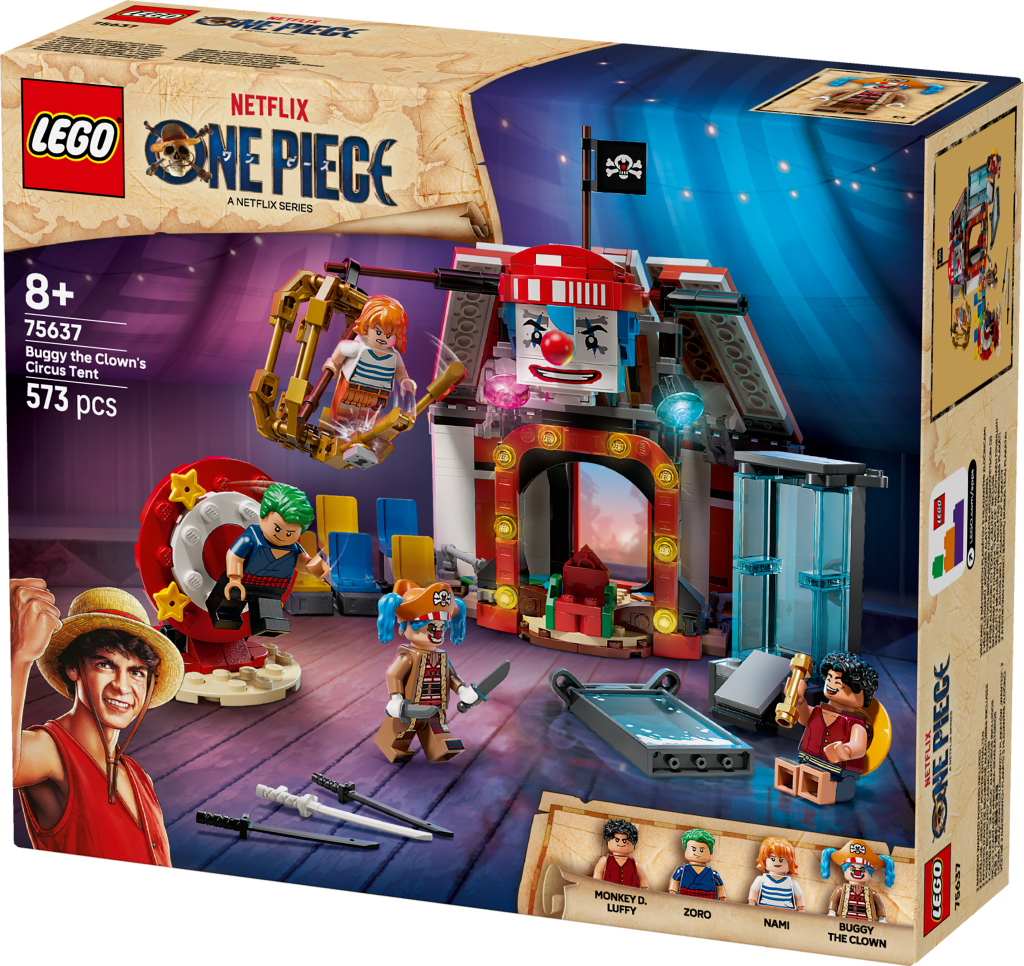boîte LEGO ONE PIECE 75637 Le Chapiteau de Baggy le Clown