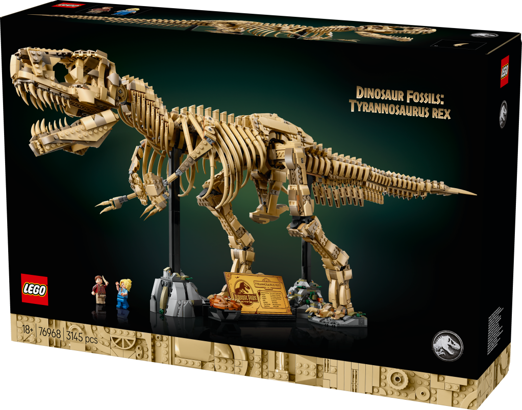 boîte LEGO Jurassic World 76968 : Les Fossiles de Dinosaures - le Tyrannosaurus Rex