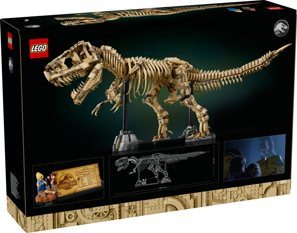 boîte LEGO Jurassic World 76968 : Les Fossiles de Dinosaures - le Tyrannosaurus Rex