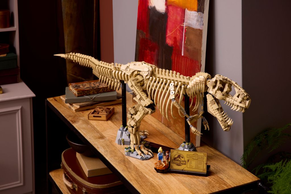 décoration LEGO Jurassic World 76968 : Les Fossiles de Dinosaures - le Tyrannosaurus Rex
