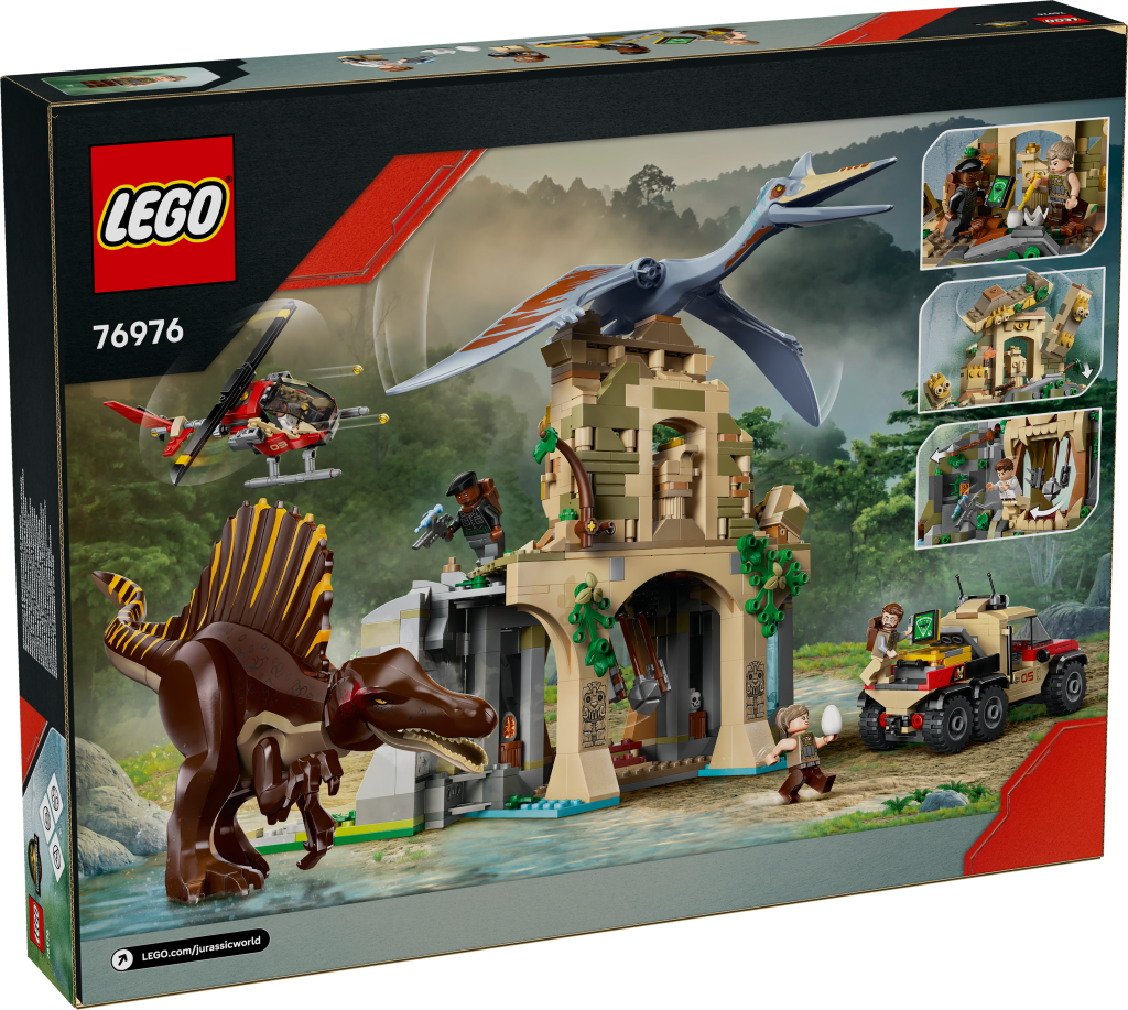 boîte LEGO Jurassic World 76976 : Mission aérienne avec le spinosaure et le quetzalcoatlus