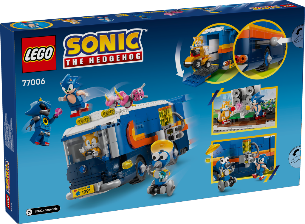 boîte LEGO Sonic the Hedgehog 77006 : Le Camion de Contrôle de l’Équipe Sonic