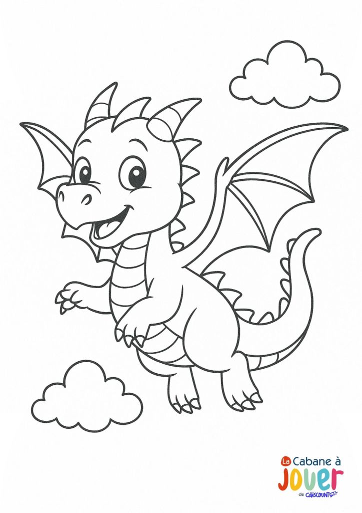 coloriage dragon