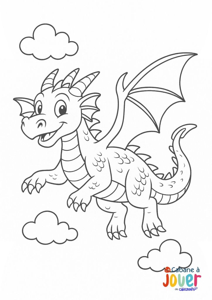coloriage dragon