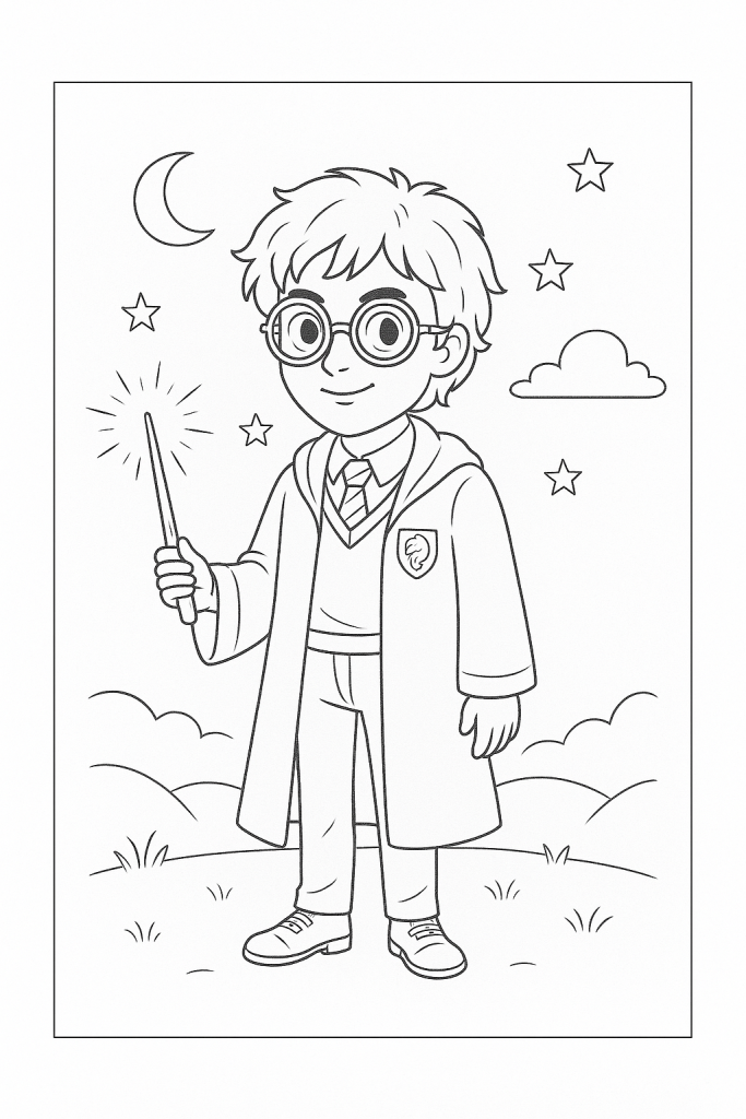 coloriage Harry Potter