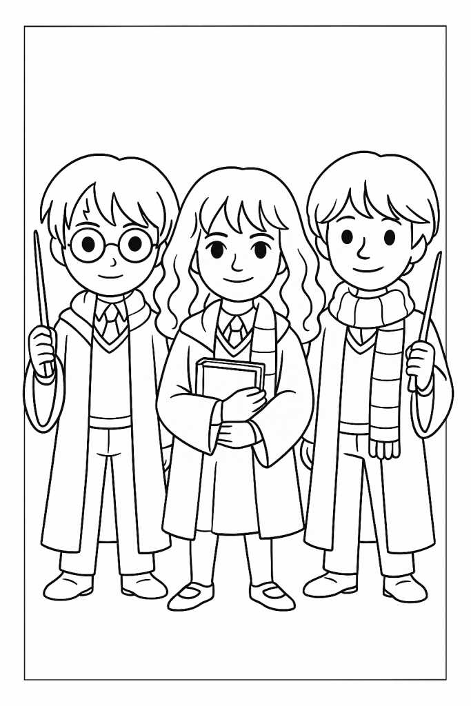coloriage Harry Potter