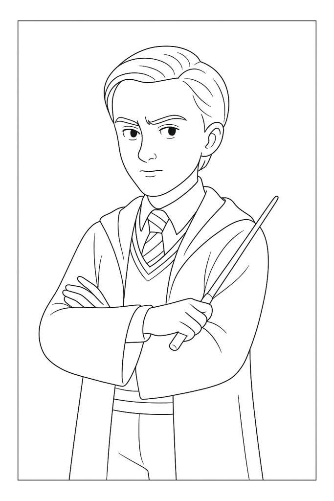 coloriage Harry Potter Drago