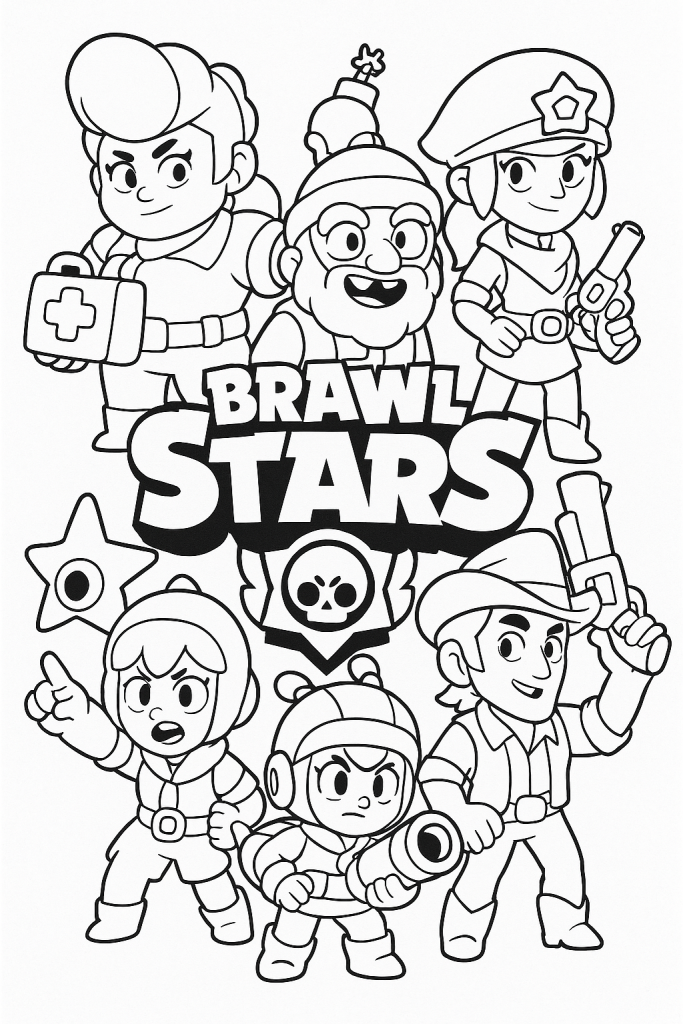 coloriage brawl stars