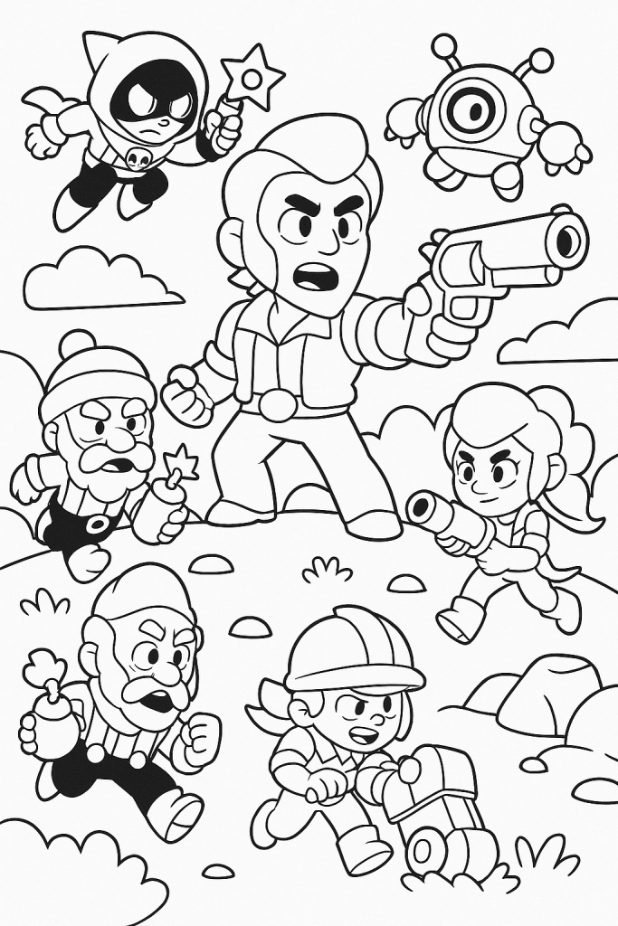 coloriage brawl stars