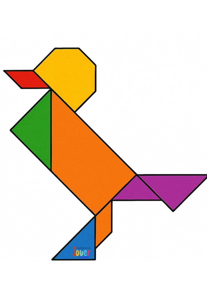 tangram à imprimer jeu de mathématiques