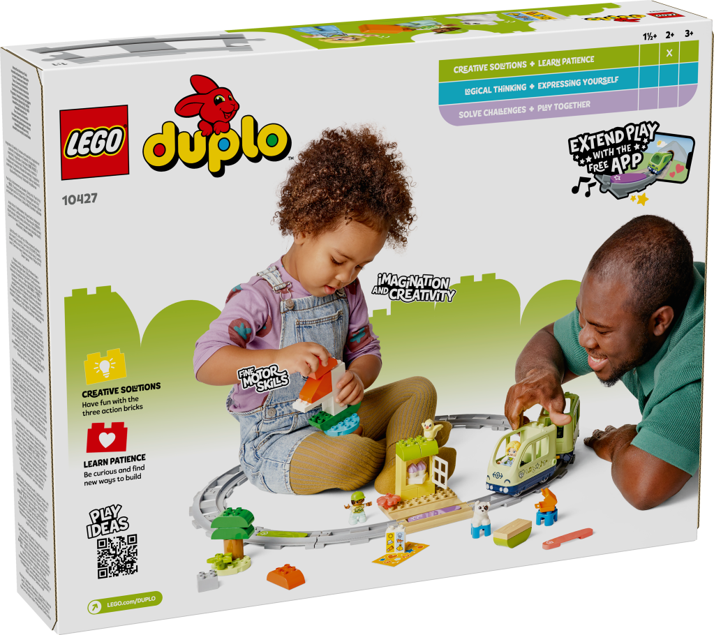 boîte LEGO DUPLO Town 10427 Le train d’aventures interactif