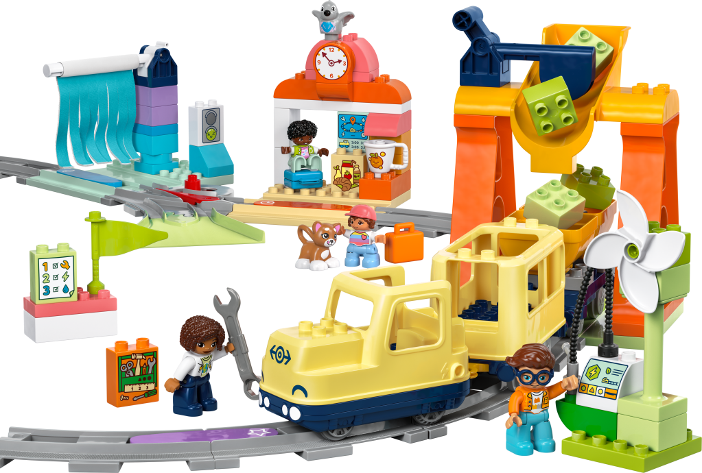 LEGO DUPLO Town 10428 Le grand train communautaire interactif