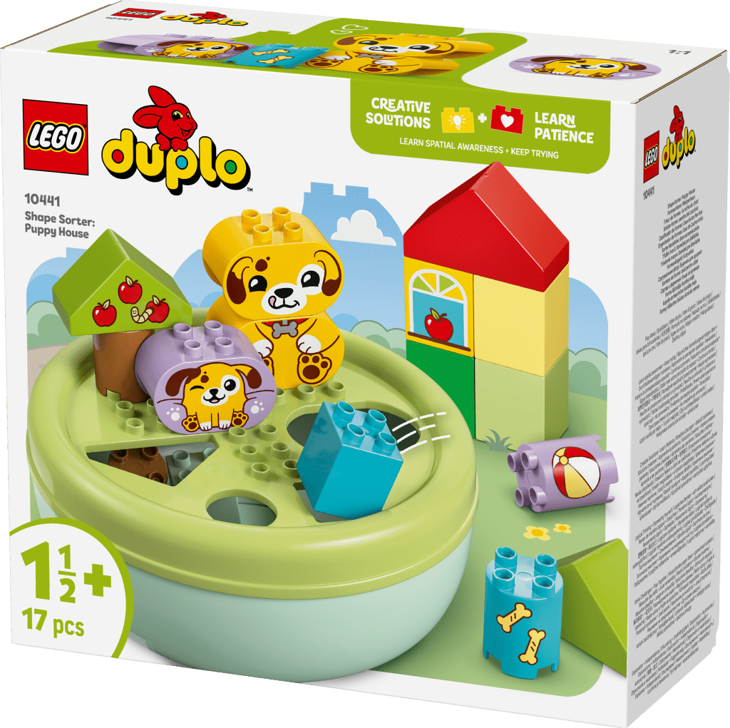 boîte LEGO DUPLO My First 10441 Trieur de formes : La niche du chiot
