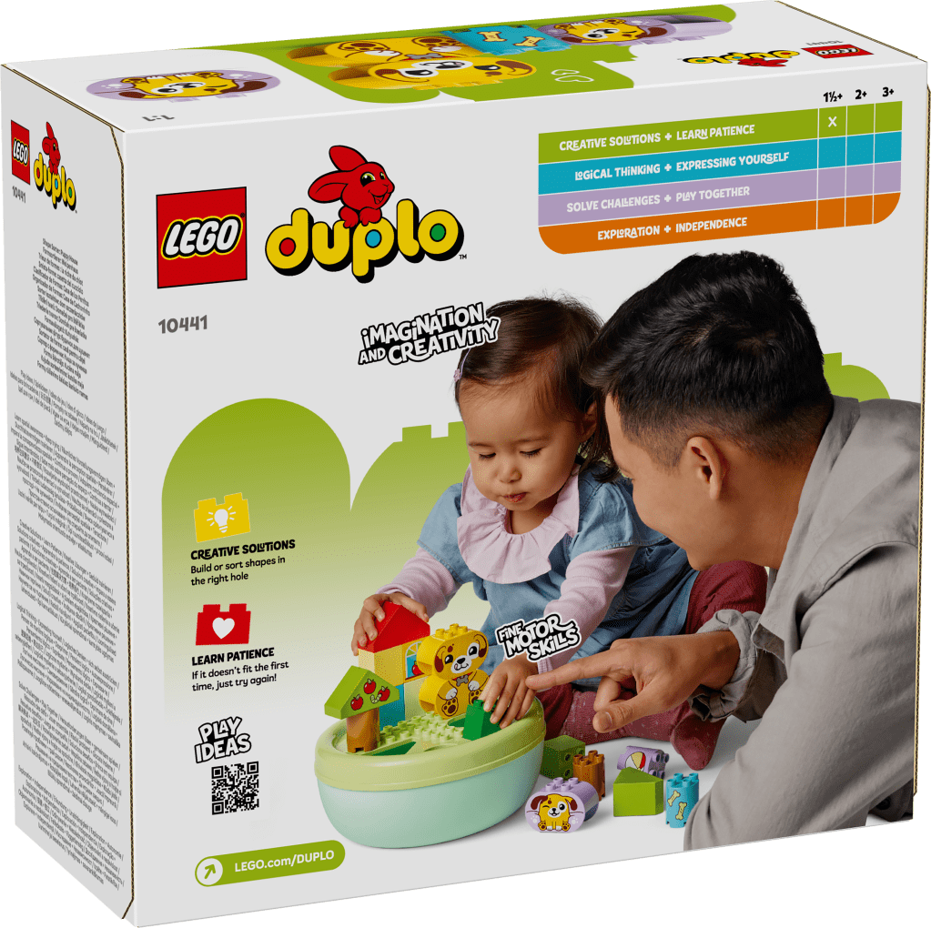 boîte LEGO DUPLO My First 10441 Trieur de formes : La niche du chiot