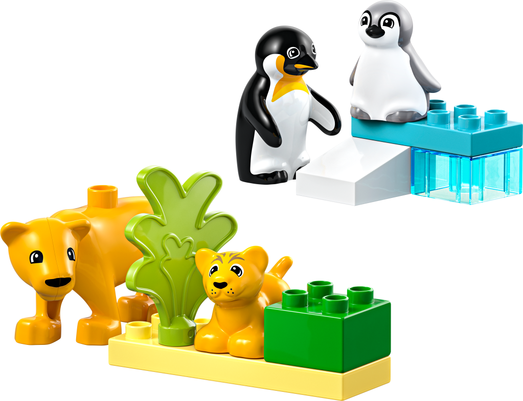 LEGO DUPLO Town 10442 Familles d’animaux sauvages : pingouins et lions