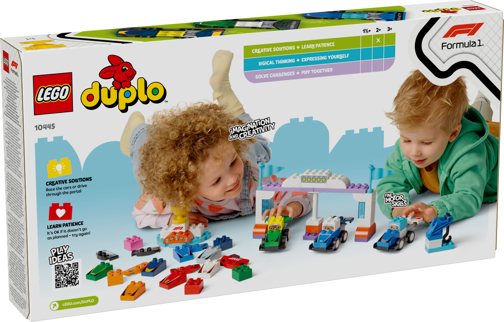 boîte LEGO DUPLO Town 10445 Voitures de course et pilotes d’une écurie de F1