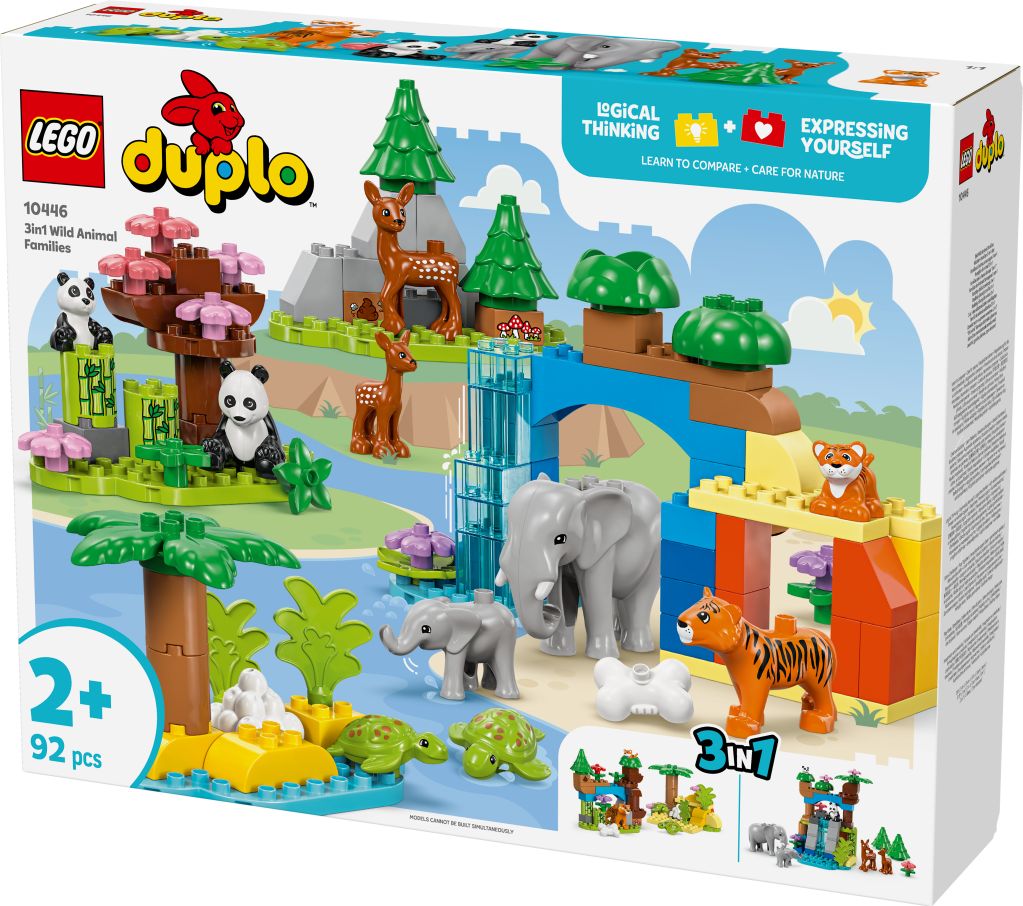 boîte LEGO DUPLO Town 10446 Familles d’animaux sauvages 3-en-1
