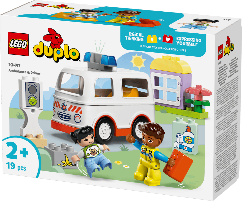 boîte LEGO DUPLO Town 10447 L’ambulance et le chauffeur