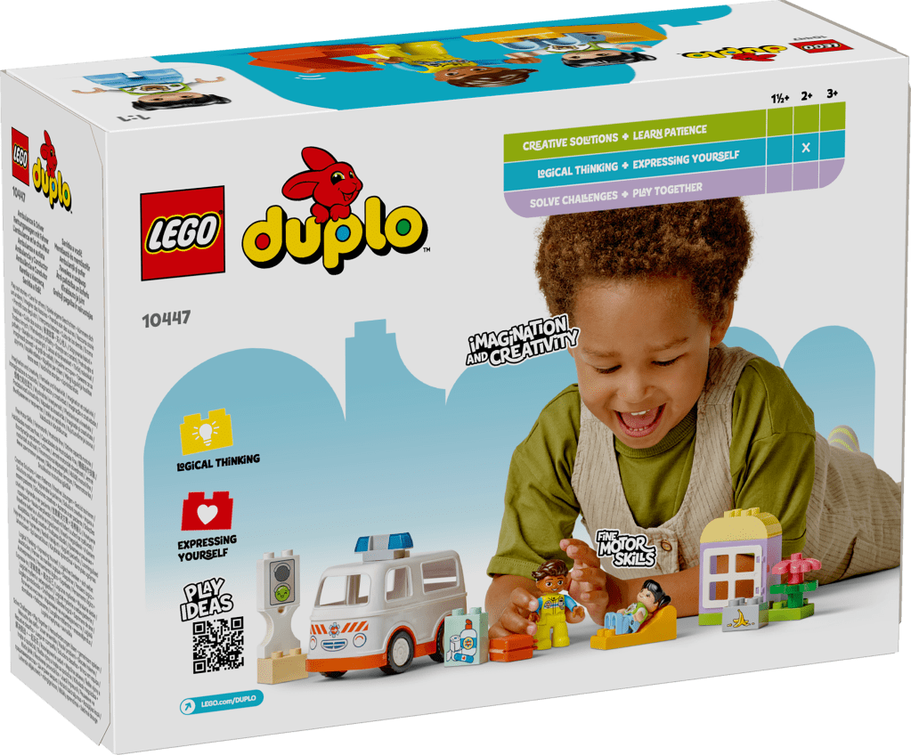 boîte LEGO DUPLO Town 10447 L’ambulance et le chauffeur