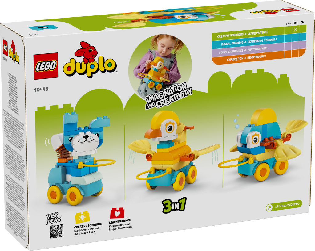 boîte LEGO DUPLO Town 10448 Animaux sur roues 3-en-1