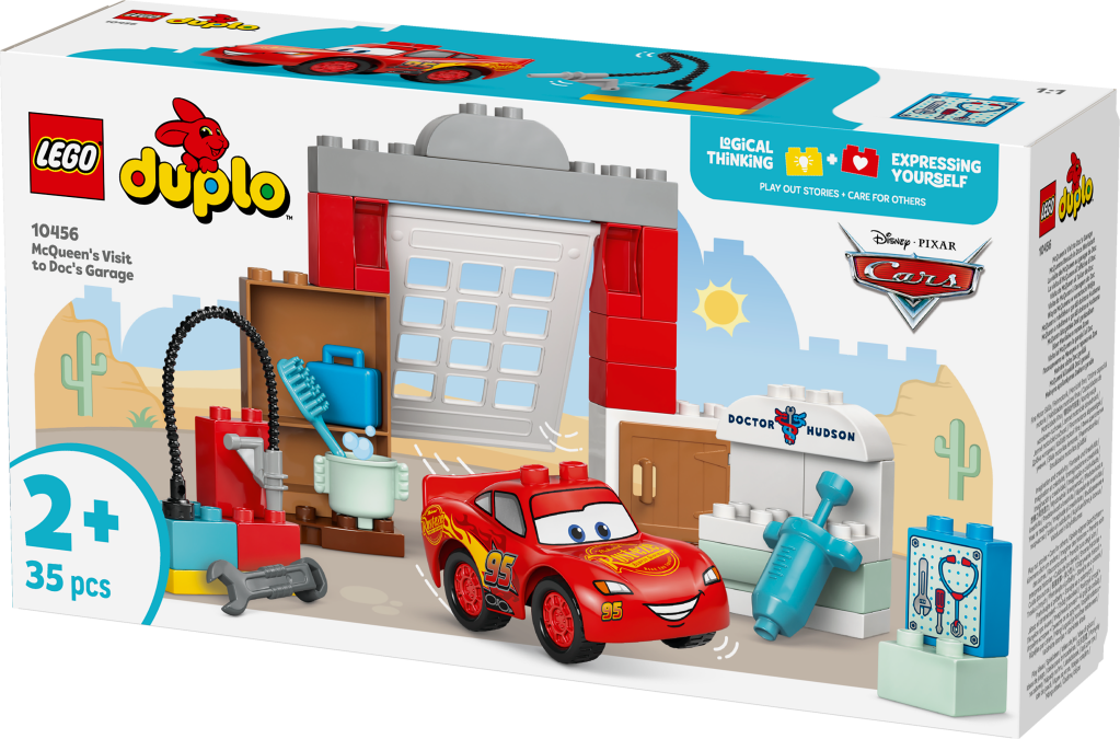 boîte LEGO DUPLO Disney 10456 La visite de McQueen au garage de Doc
