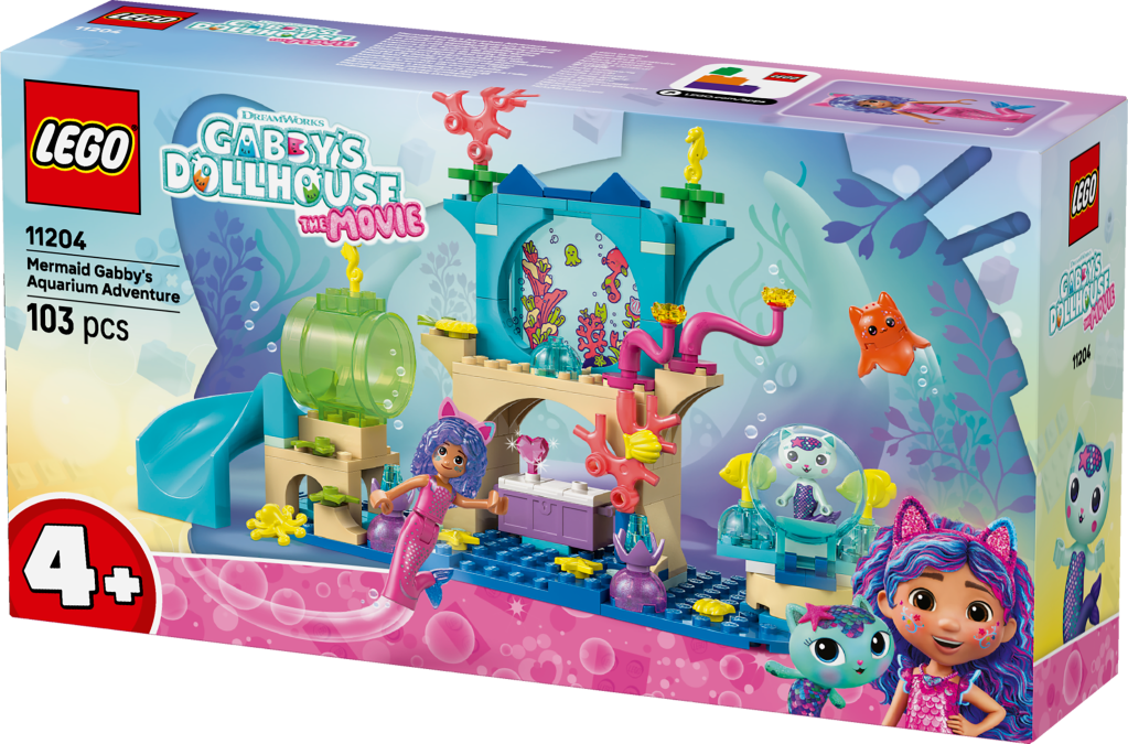 boîte LEGO Gabby et la Maison Magique 11204 : Les Aventures Aquatiques de Gabby-Sirène