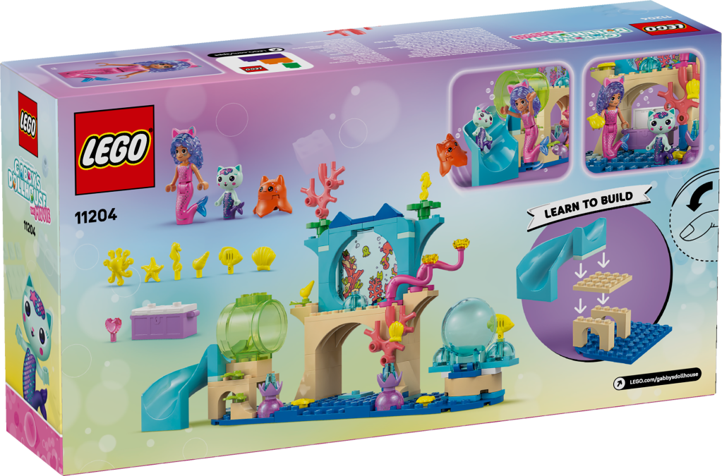 boîte LEGO Gabby et la Maison Magique 11204 : Les Aventures Aquatiques de Gabby-Sirène