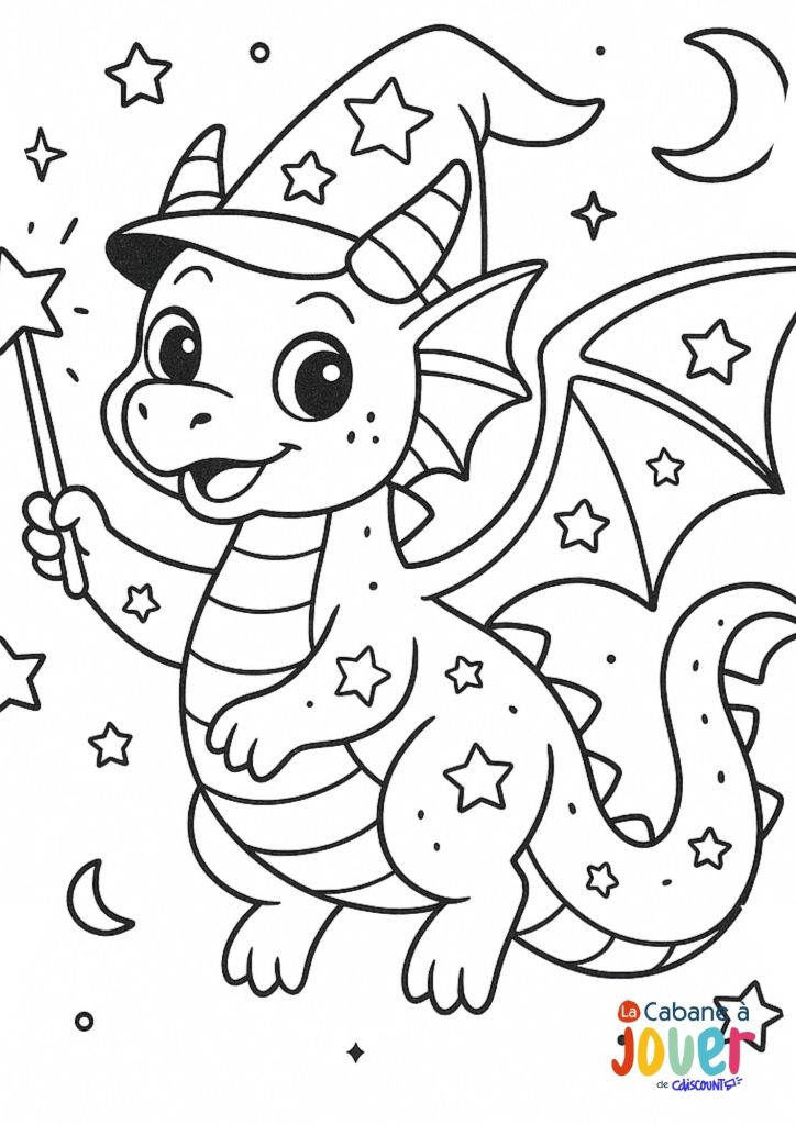 coloriage dragon