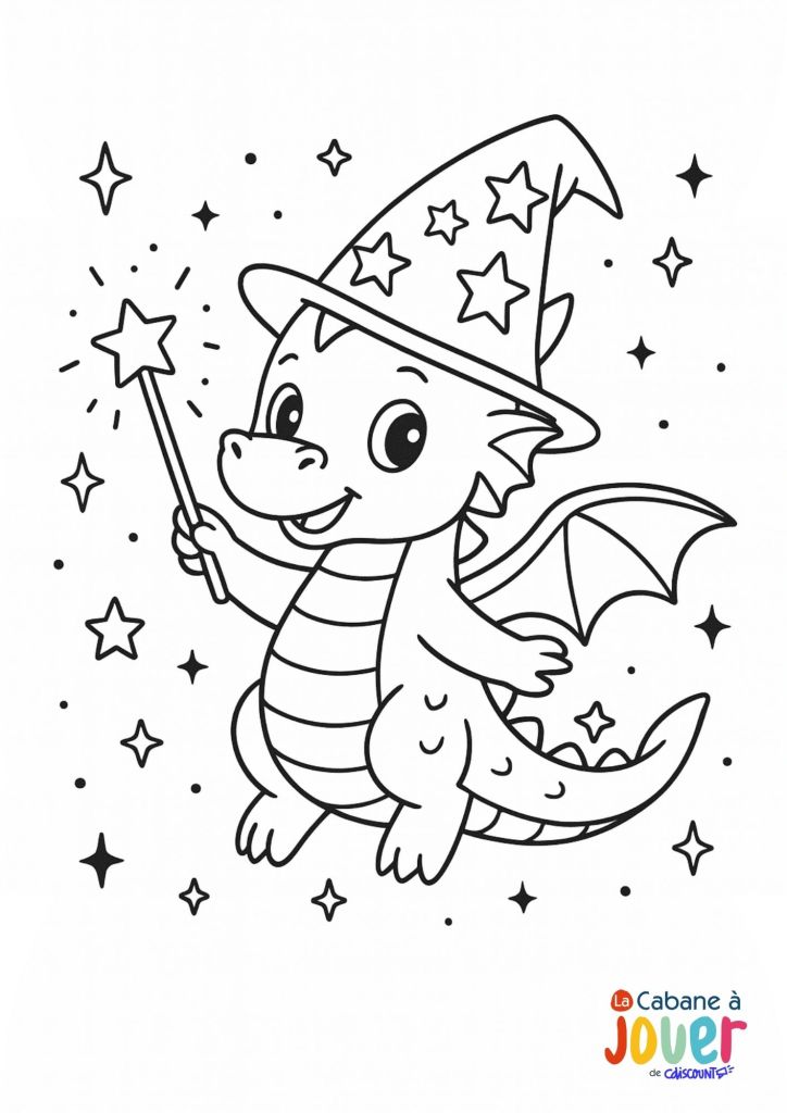 coloriage dragon