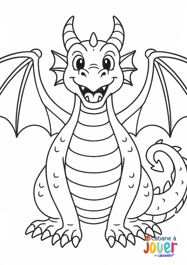 coloriage dragon
